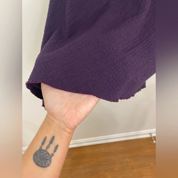 Soft Surroundings Blue Crinkle Texture  Tunic Top Sleeveless Size LG. - Picture 4 of 6